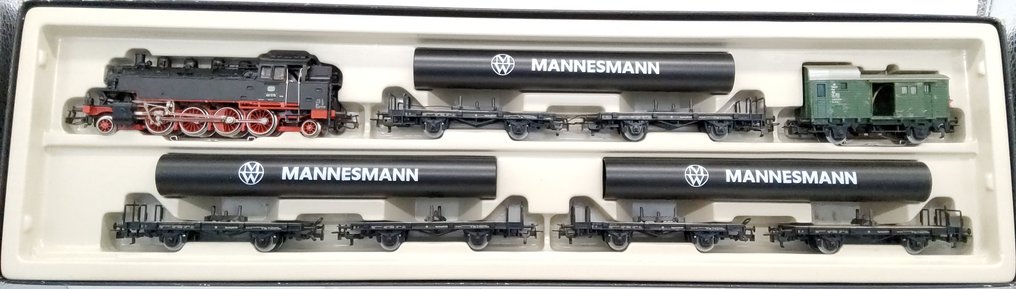 Märklin H0 - 2854 - Σετ τρένων (1) - Mannesmann Röhrenzug Set, με ατμομηχανή BR 86 με διπλή μπροστινή φωτισμό. - DB #1.0