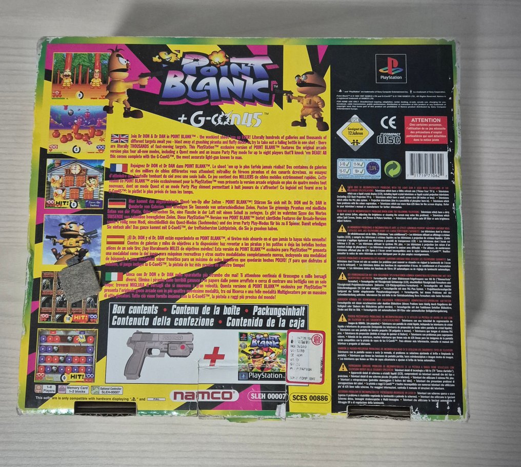 seta, Sony - Playstation 1 (PS1) - Point Blank + G-CON45 - Videogioco - Nella scatola originale #1.0