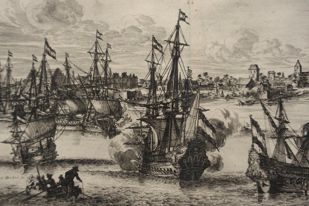 Indie - Kochi, Cochin; C. Decker / J van Meurs - Over-winning van de Stadt Cotchin op de Kust van Mallabaer - 1682 #3.2