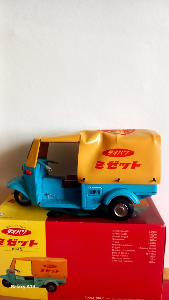 Osaka Tin Toys - Blik legetøjsbiler - Midget DKA - Japan #3.2