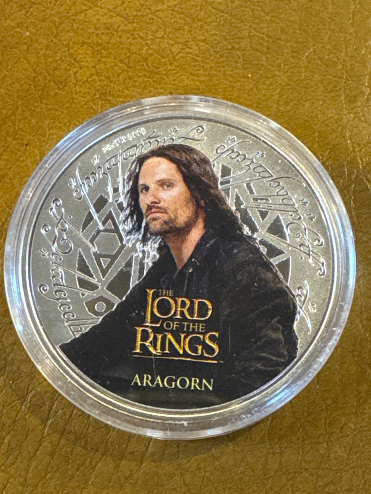 Samoa. 1/2 Dollar 2022 Herr der Ringe - Aragorn, 1 Oz (.999)  (Ingen mindstepris) #1.0