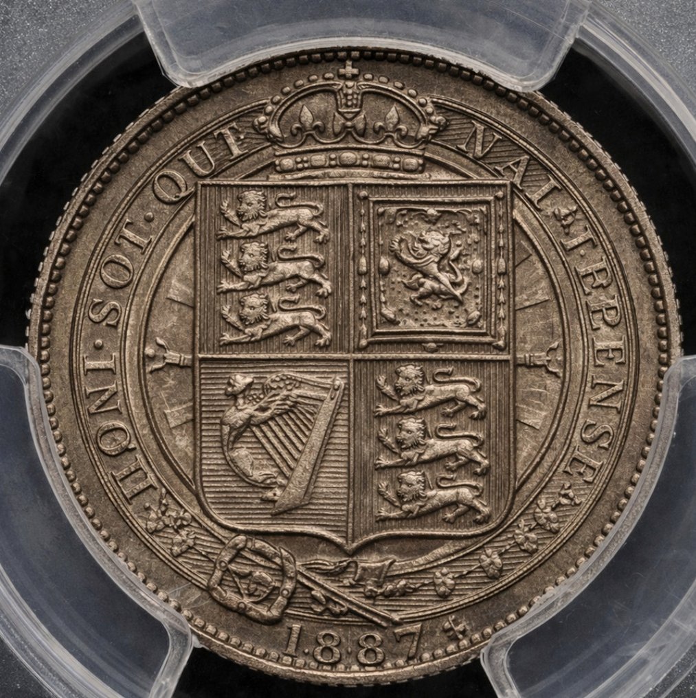 Regatul Unit. Victoria. 6 Pence 1887 - PCGS MS64 #1.0