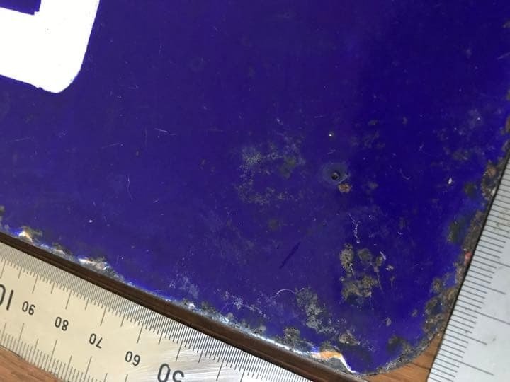 Enamel Signboard (Double-Sided) 日新肥料 特約販売店 - Nissin Fertilizer - Enamel sign - Enamel #4.3