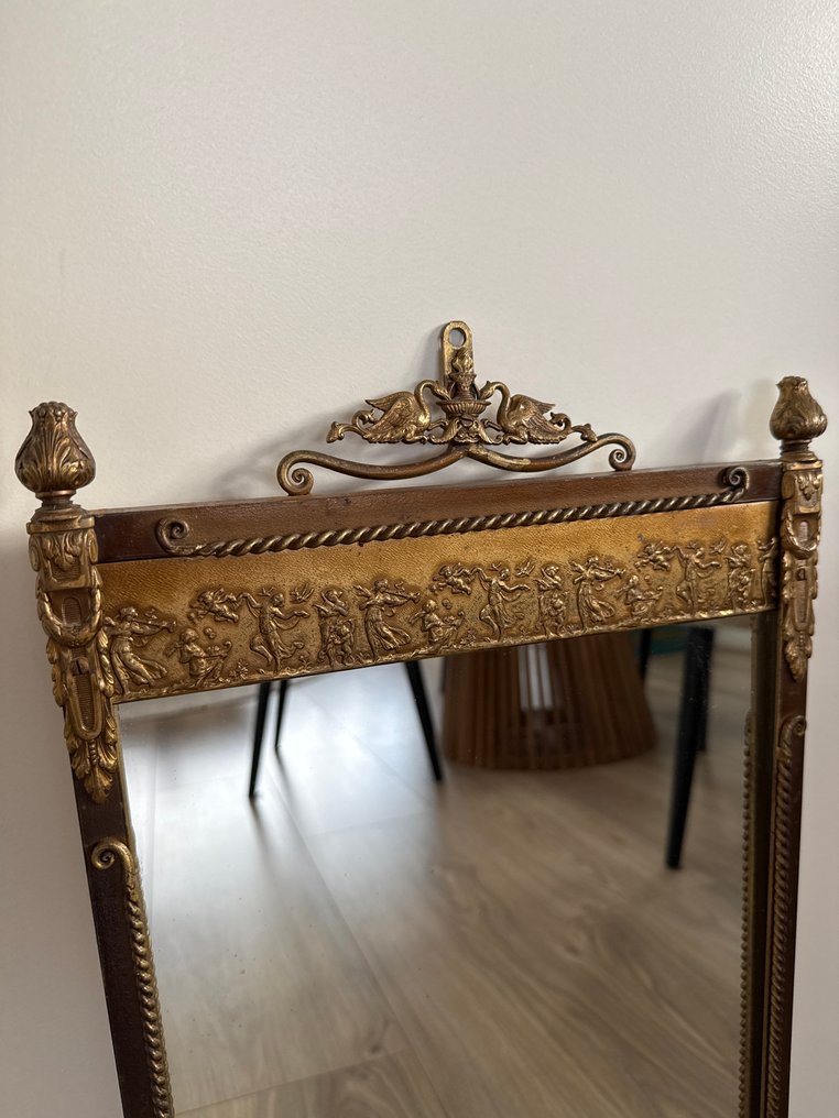 Table mirror - Wood, Metal - Antique French Empire style #1.0