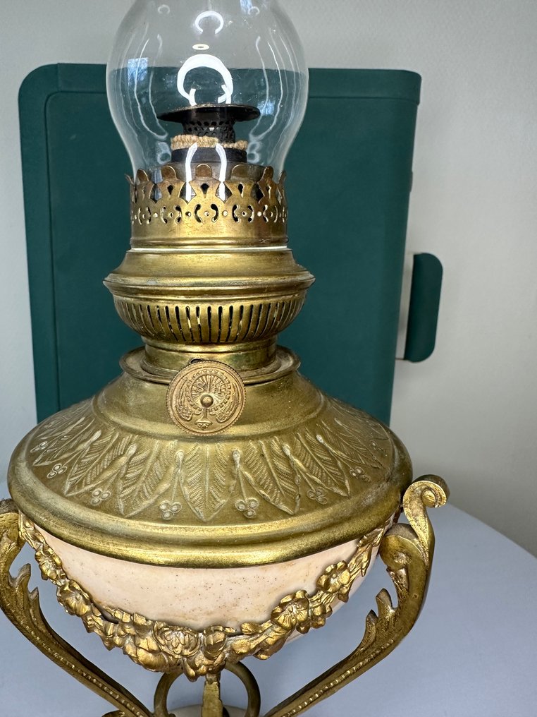 Olajlámpa - Sárgaréz, Réz, Kerámia, Kristály #3.2