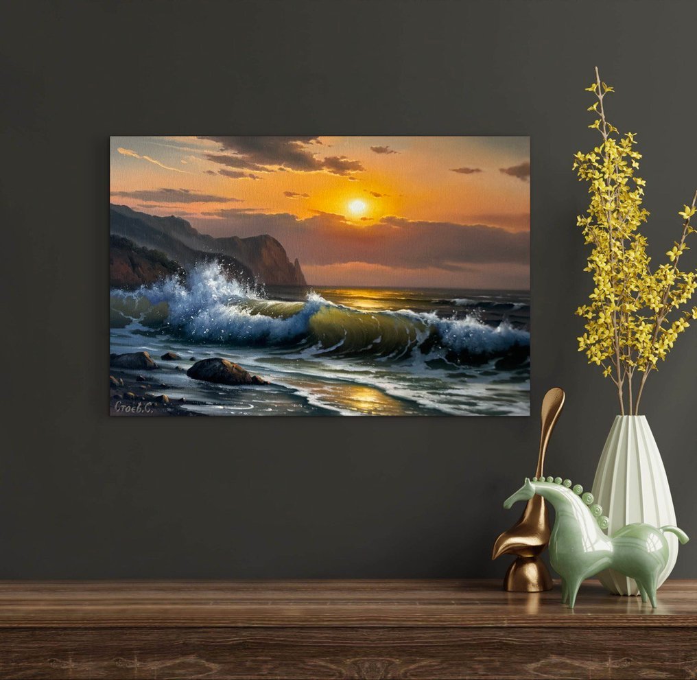 Stoev Serhii (1971) - Sunset in a storm #1.0