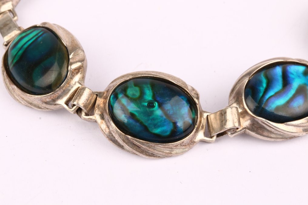 没有保留价 - 2件套珠宝 银 - 手链戒指 MOP #2.1