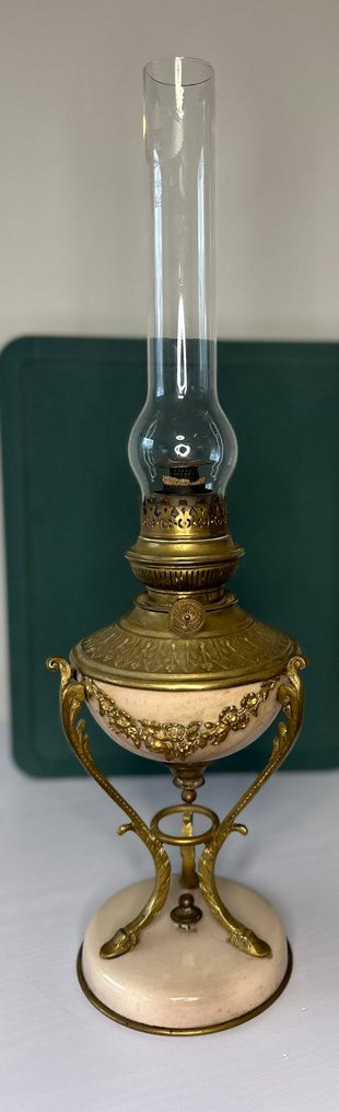 Olajlámpa - Sárgaréz, Réz, Kerámia, Kristály #2.1