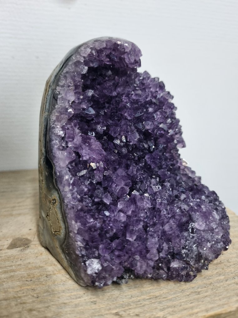 High Quality - Big Amethyst cluster - Hoogte: 110 mm - Breedte: 90 mm- 1046 g #1.0