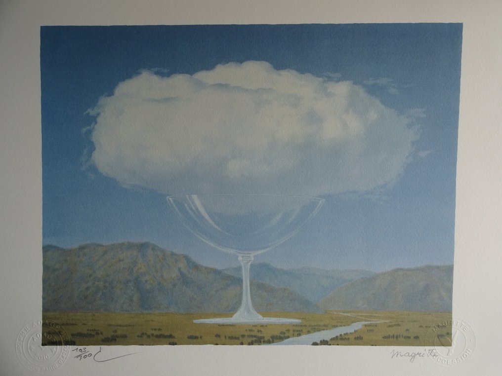 René Magritte (1898-1967), (d´apres) - La Corde Sensible #3.2