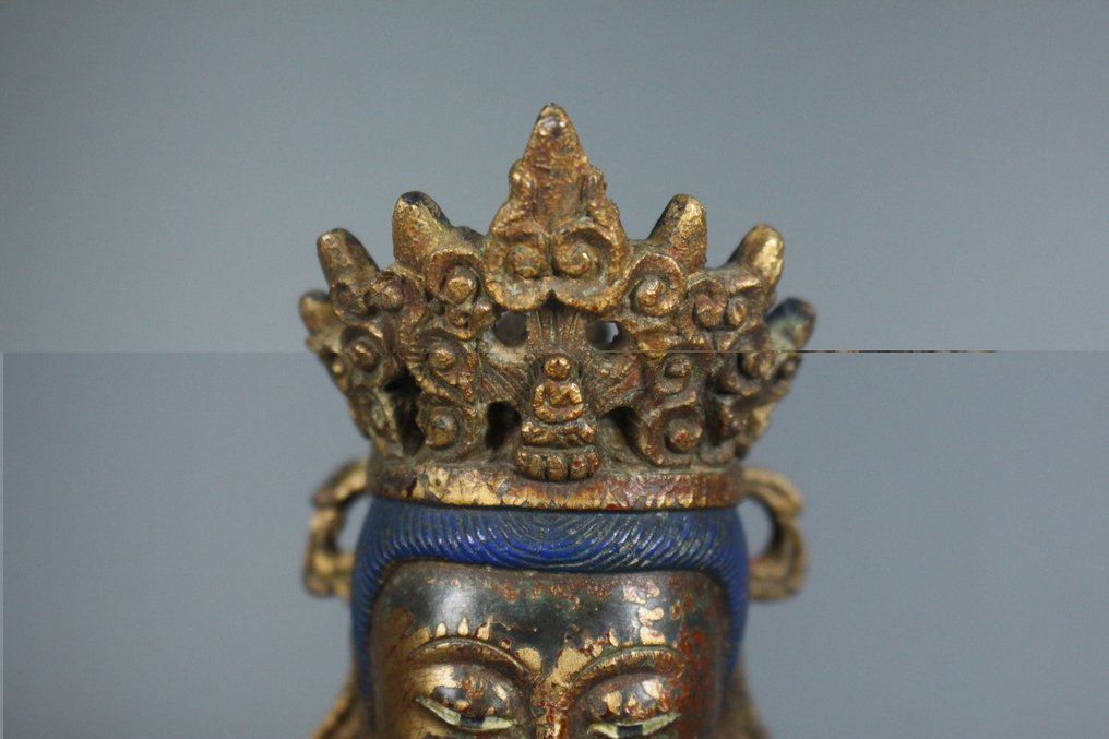 A 25cm tall Maitreya Bodhisattva statue. - 金屬 - 中國  (沒有保留價) #2.1