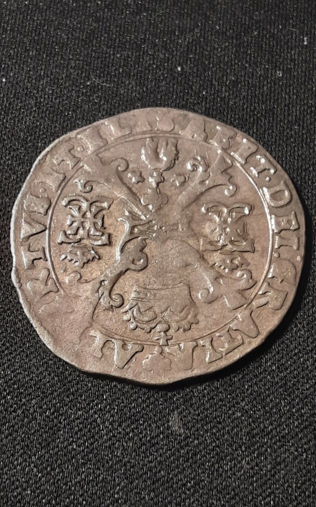 Spanish Netherlands, Bruges 阿尔布雷希特和伊莎贝拉. 1/4 Patagon 1615 -1650 (没有保留价) #2.1