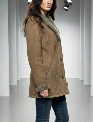 Glamour SHEARLING 100% Leather Exclusive special coat - No RP - Size L - Giacca di pelle - Woman - Blusão de cabedal #4.3