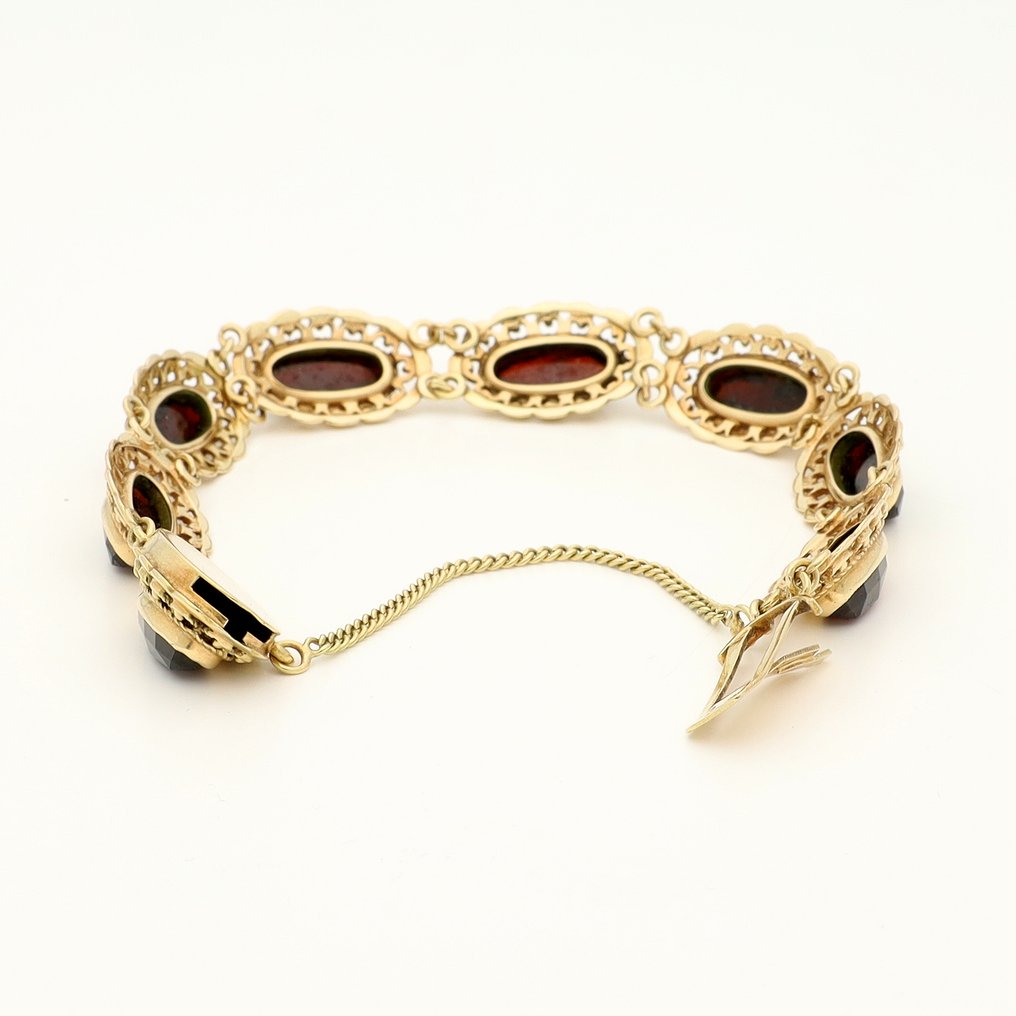 Brățară - 14 ct. Aur galben -  12.96ct. tw. Granat #2.1