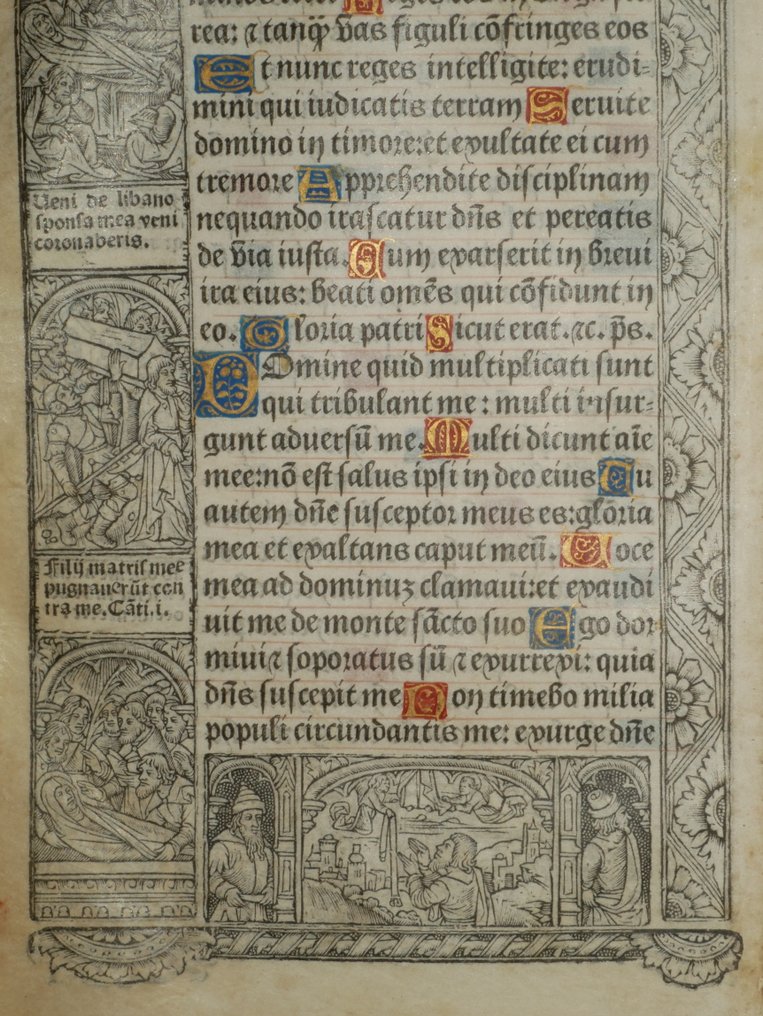 Vostre - Leaf from a book of hours, printed on vellum - 1502 #1.0