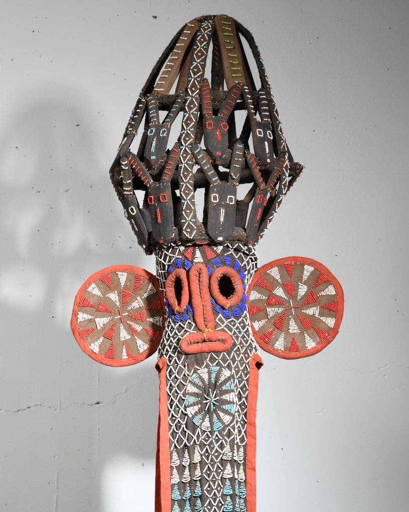 Masque-cimier léopard perlé - Bamileke - Cameroun #2.1