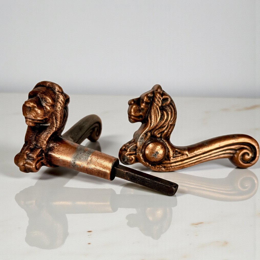 Antic Mâner de ușă - 1920-1930 - Leii #1.0