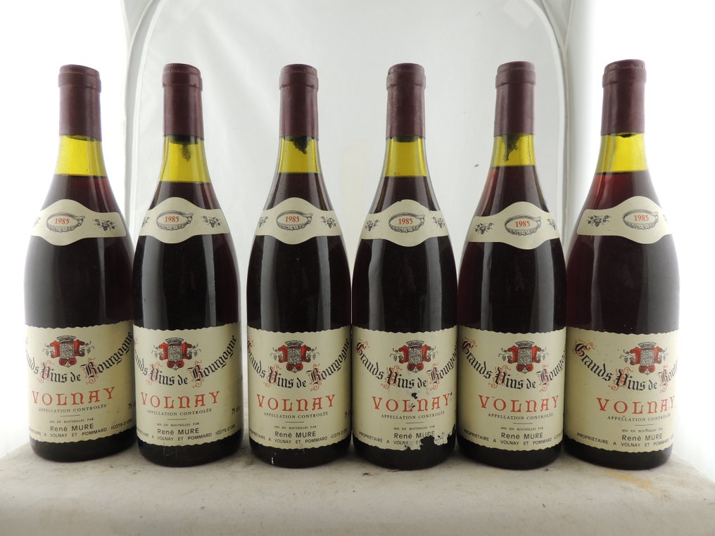 1985 Domaine Réné Mure - Volnay - 6 Flasker (0,75 L) #1.0