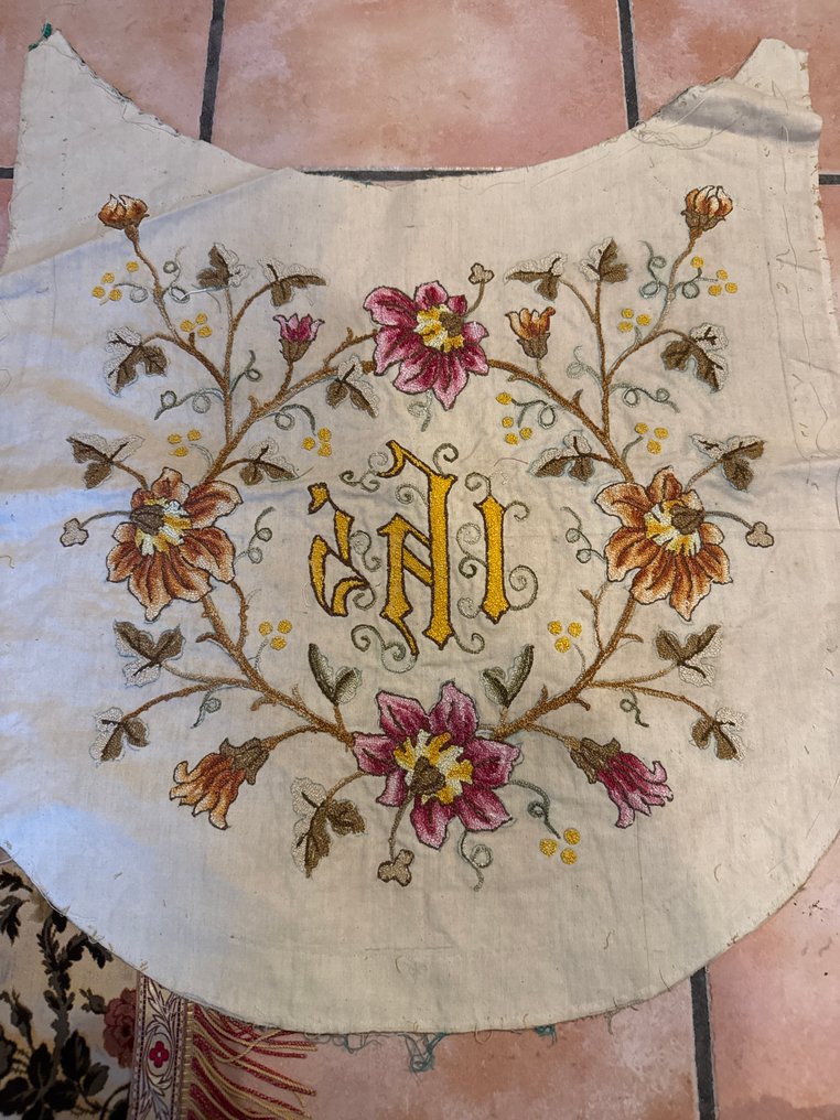 Set med 6 religösa tyger (6) - Antik - Textil, Silke, Sammet - 1910-1920 #4.3