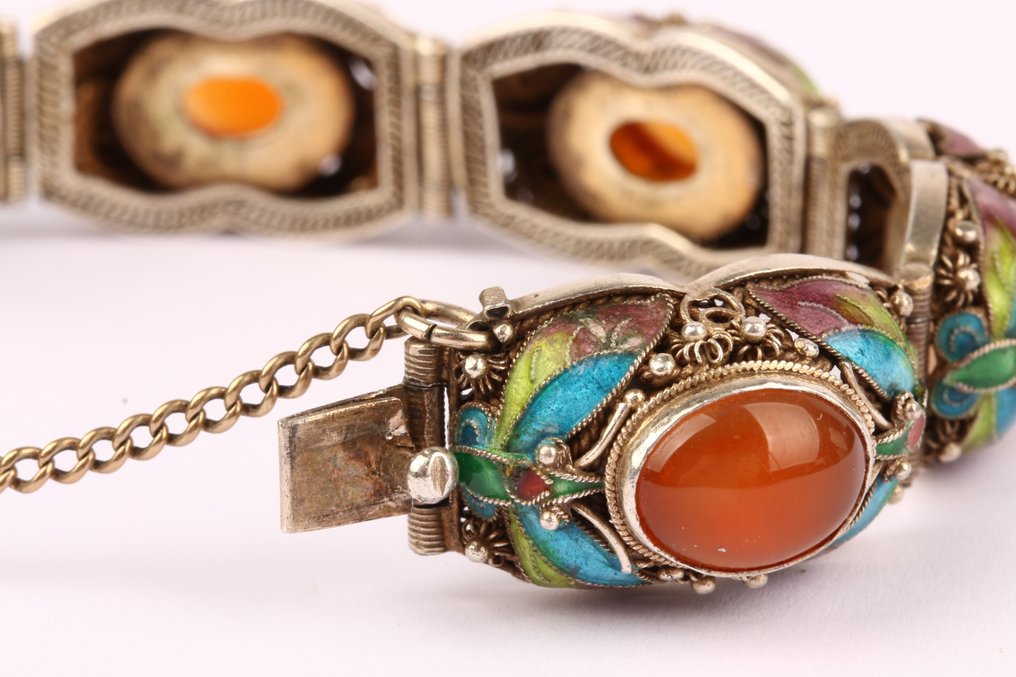 Sans prix de réserve - Bracelet Argent - Chinois vintage #4.3