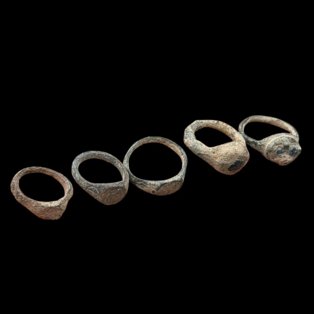 Μεσαιωνική Μπρούντζος Πακέτο των 5 Ring  (χωρίς τιμή ασφαλείας) #4.3
