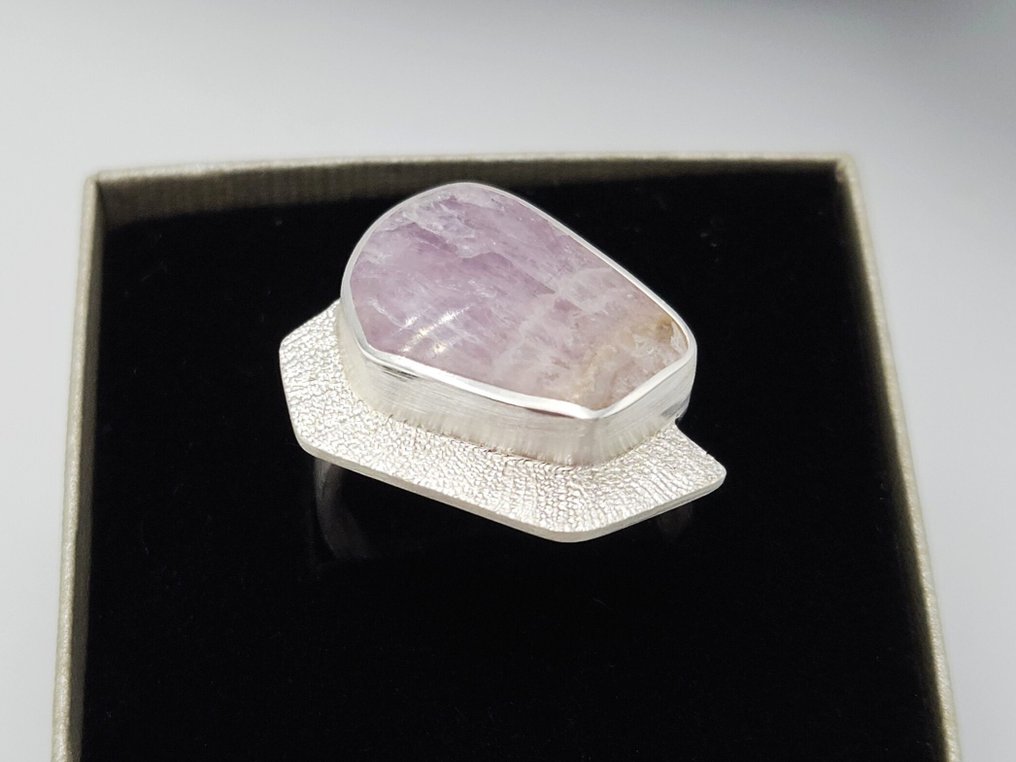 Zilver - Ring - Ruwe Amethist #3.2