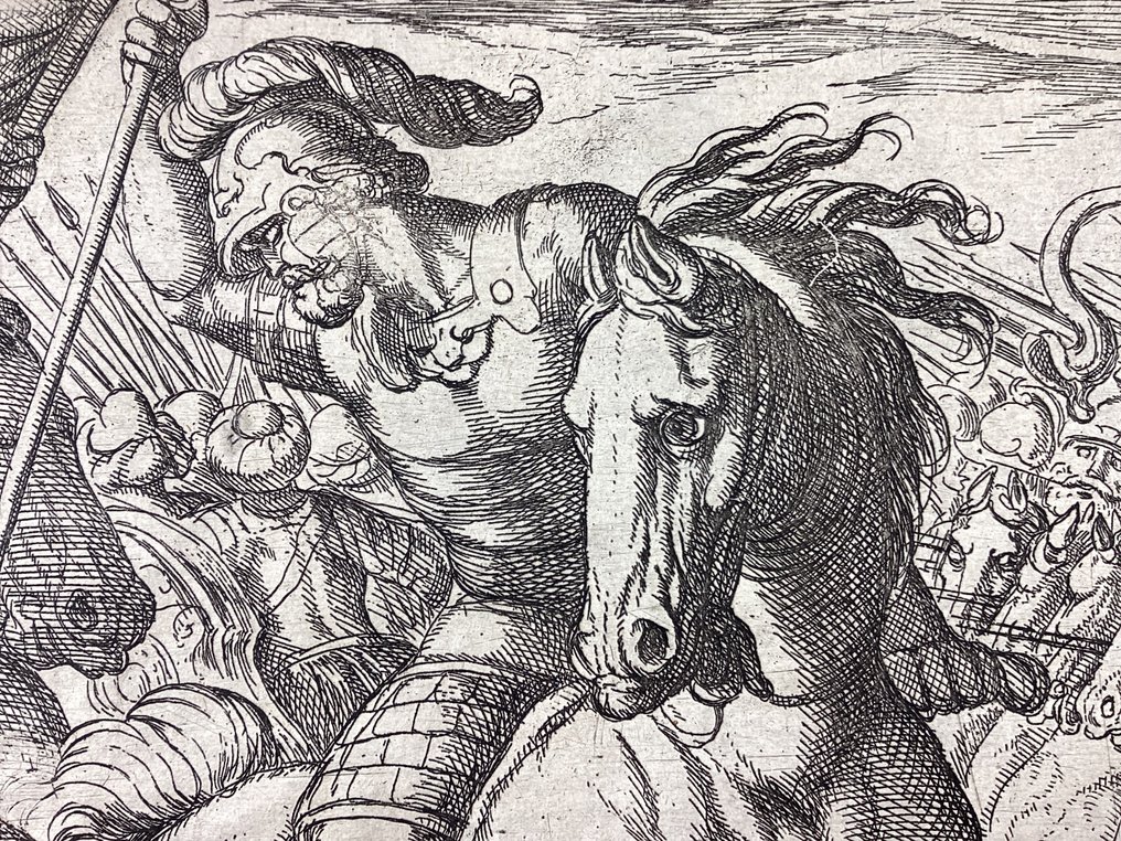 Antonio Tempesta (1555-1630) - Alessandro Magno combatte contro Dario #2.1