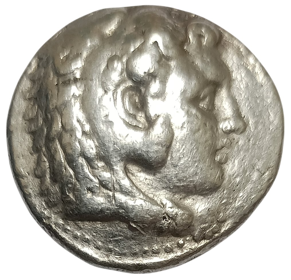 Makedonian kuninkaat. Filip III, Arrhidaios (323-317 eaa.). Tetradrachm In the name and types of Alexander III. Babylon, under Archon, Dokimos, or Seleukos I, circa #1.0