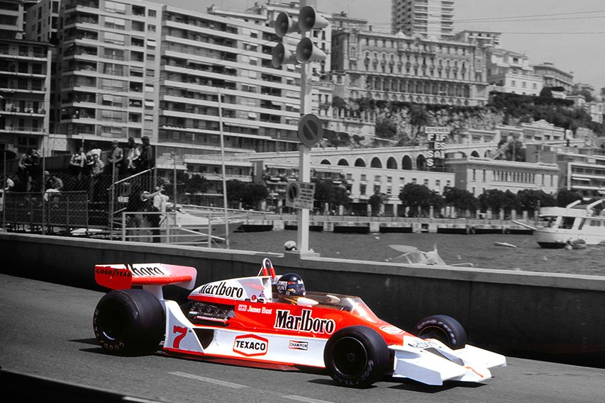 XXL Raceprint 詹姆斯·亨特 摩纳哥大奖赛 麦克拉伦 - Ford #2.1