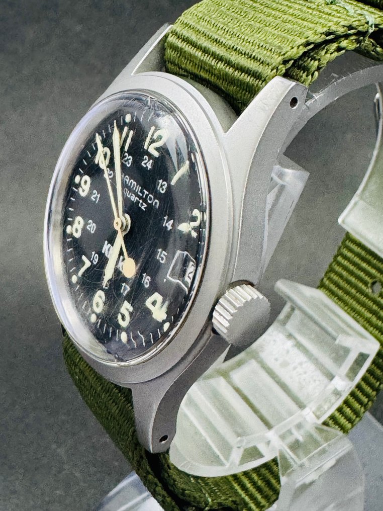 Hamilton - Khaki - No reserve price - 9365B - Men - 1980-1989 #1.0