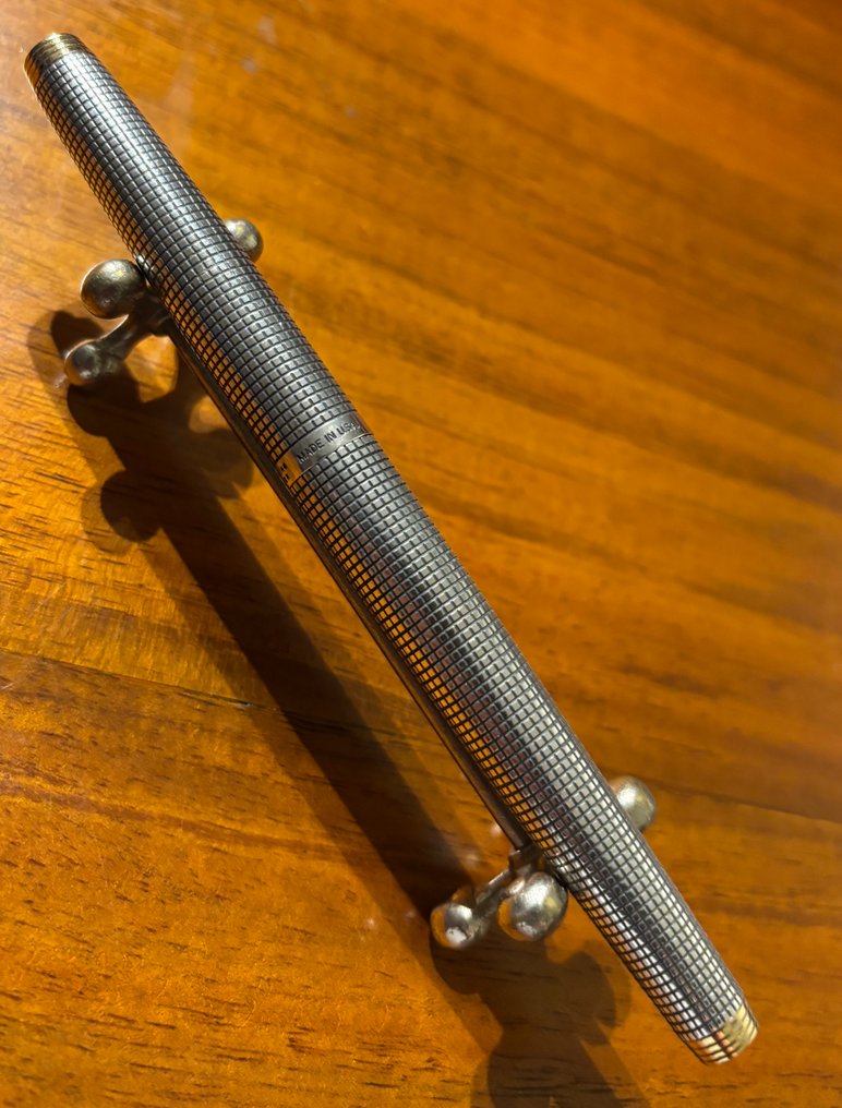 Parker 75 Ciselé 925 Silver with Gold Trims and Solid 14 K M NIB Fountain Pen - χωρίς τιμή ασφαλείας - Στυλογράφος #3.2