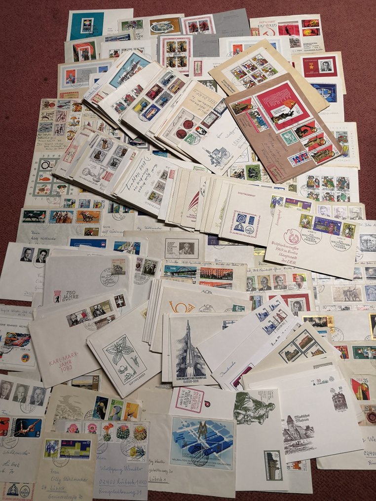 GDR - 280 often lavishly franked letters #1.0