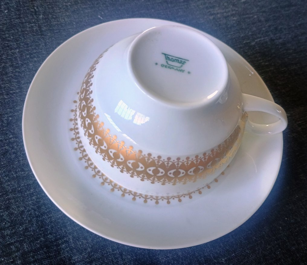 Thomas, Rosenthal - Teservis (28) - 24K guld - Bordo oro #3.2