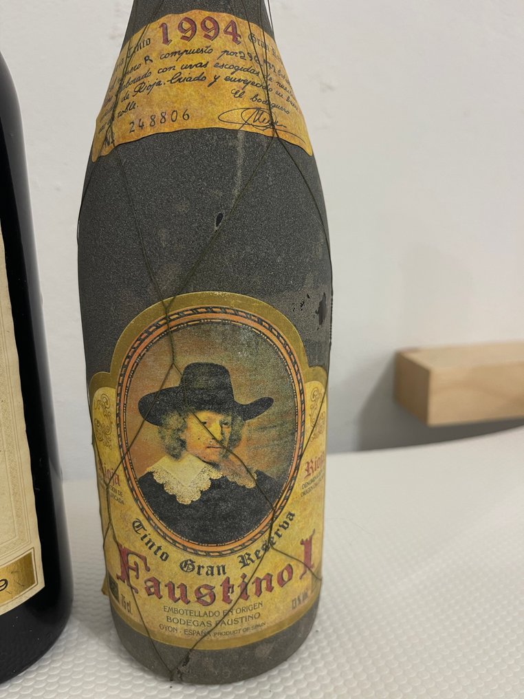 1999 Torres, Gran Coronas Cabernet Sauvignon, Reserva x2 & 1994 Faustino I Gran Reserva - Penedes, Rioja - 2 Flaschen (0,75 l) #3.2