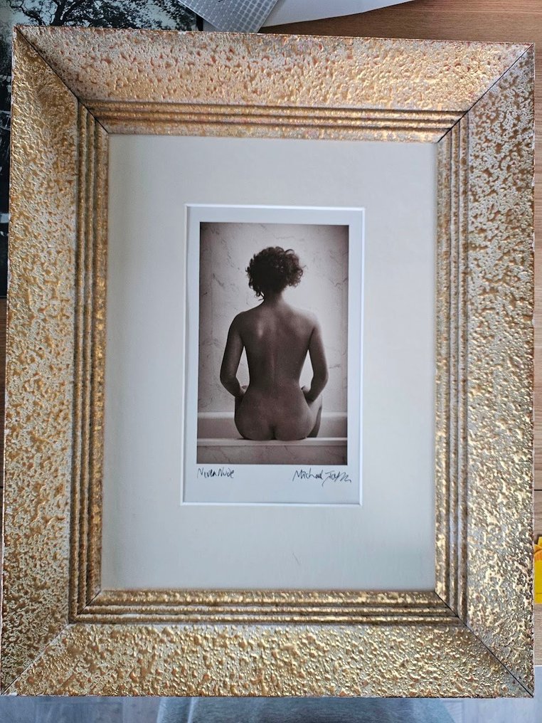 Michael Joseph (1941-) - Virgin Gold — Nivea, Now in Tubs; Brown-toned darkroom print, rear view nude #4.3
