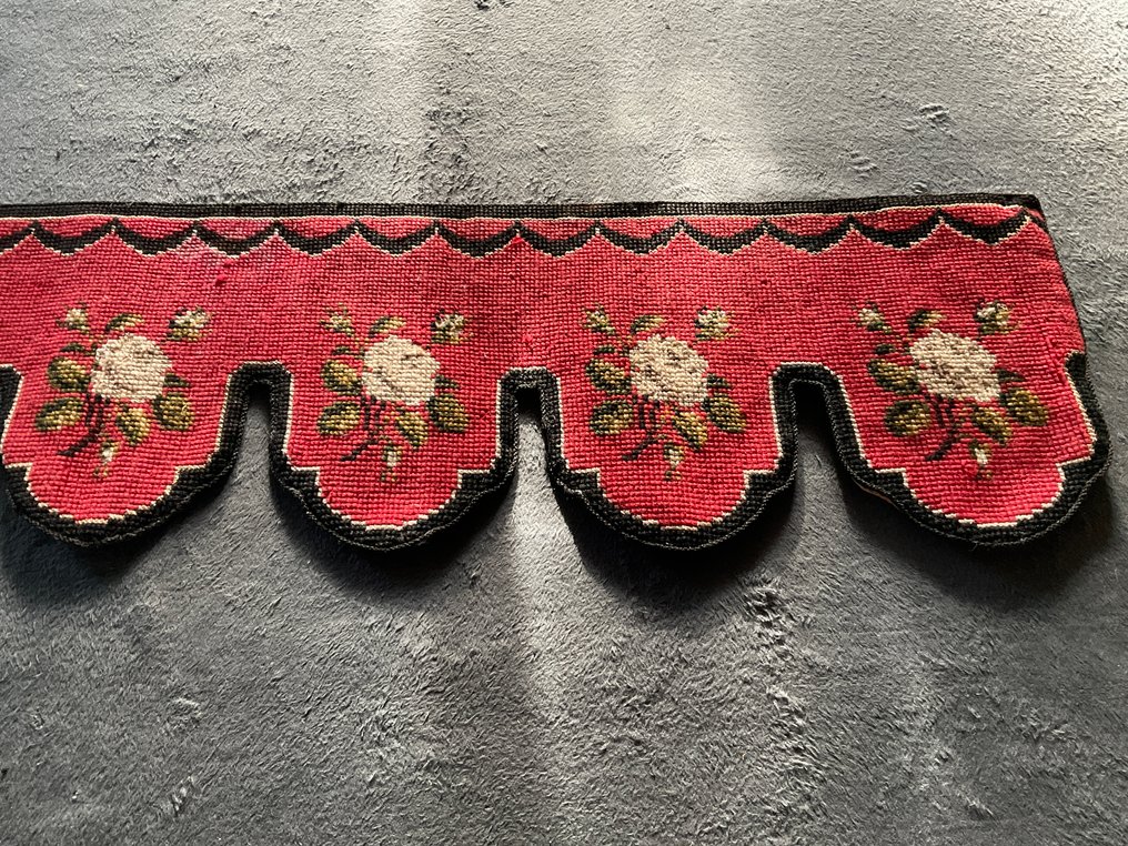 Cortina de valance do meio ao final do século XIX - Têxtil  - 1.1 m - 23 cm #4.3