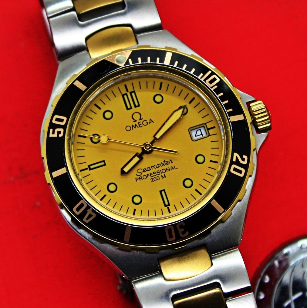 Omega - Seamaster - Sem preço de reserva - Prebond Swiss Golden Dial Watch - Homem - 1990-1999  #1.0
