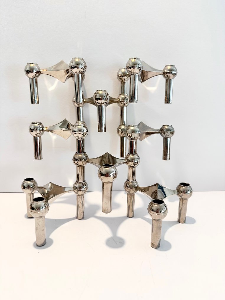 Nagel Konzept - Werner Stoff - 烛台 第 22 节 (8) - 铬 - + 8 支蜡烛 #2.1