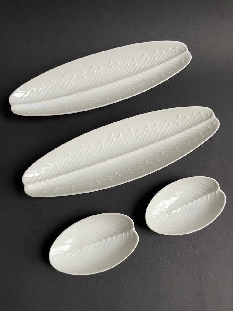 Rosenthal - Tapio Wirkkala - Πιατέλα (4) - Φύλλο - Πορσελάνη #1.0