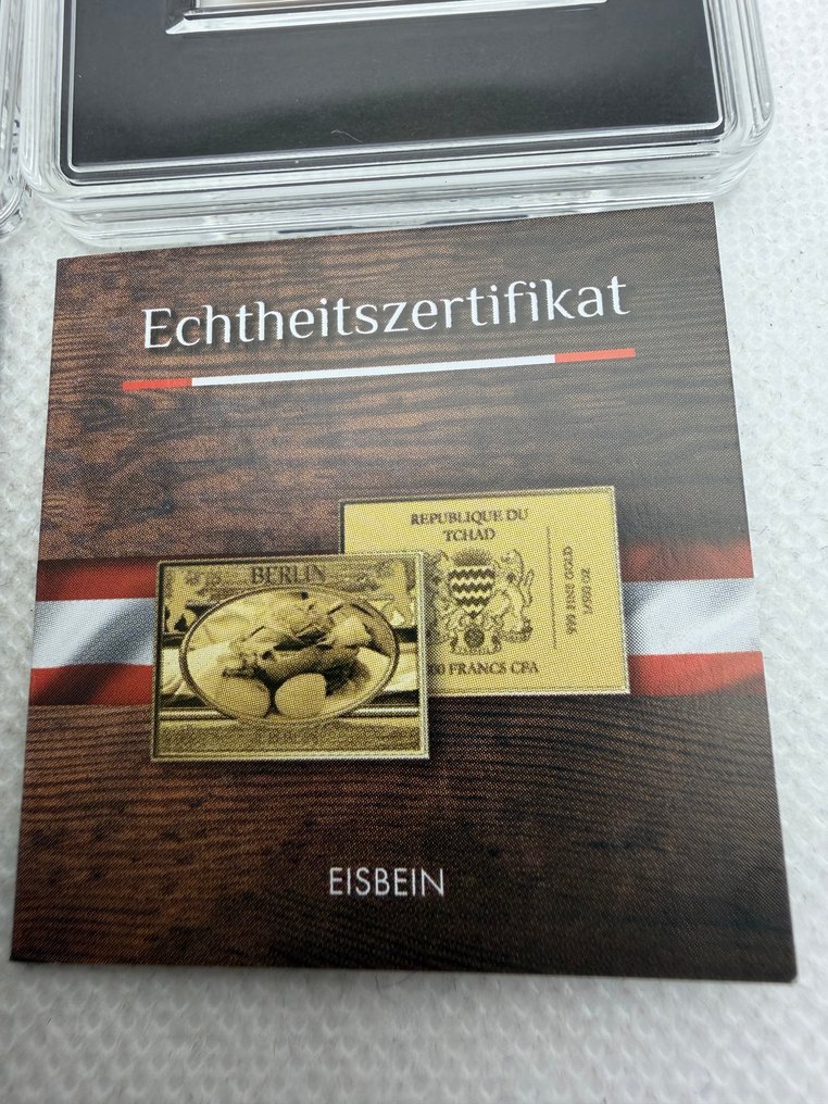 Tchad. 3000 Francs Alemania, oro  1/500 Oz (.999)  (Ingen mindstepris) #4.3