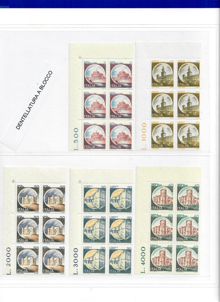 義大利 1980/1980 - 意大利共和国 - 专业化与品种 CASTELLI 第1部分 #1.0