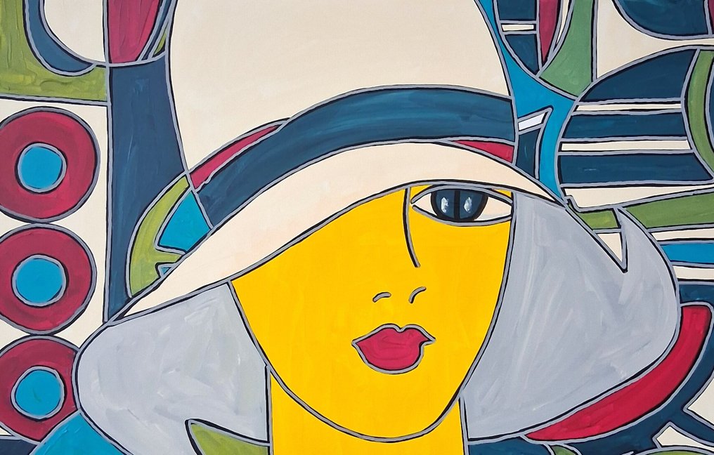 Patricia Kleyman - Portrait d'une Parisienne à la capeline #3.2