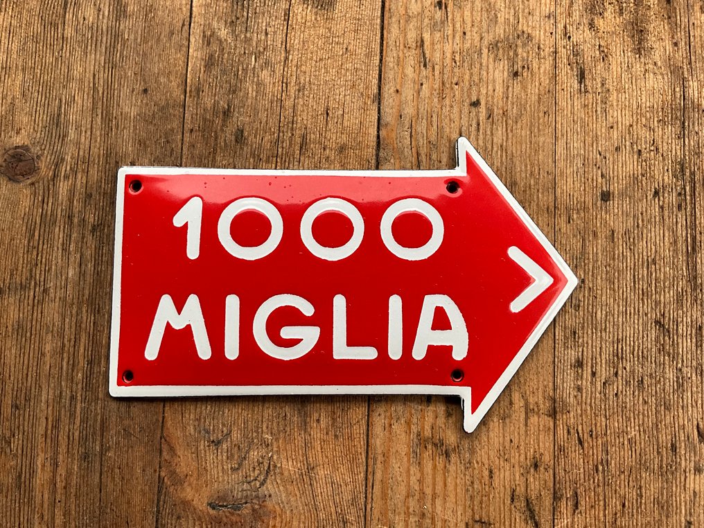 Mille Miglia - Vintage - Emaljfat - Emalj #1.0