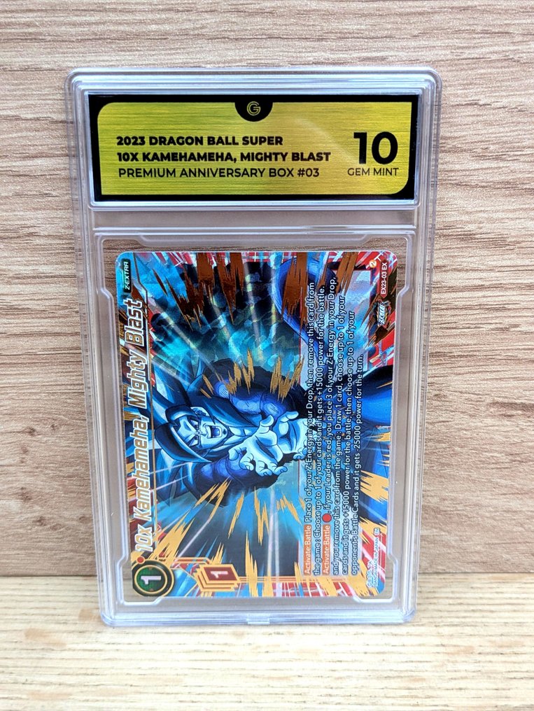 Bandai - 1 Graded card - Dragon Ball - Son Goku 10x Kamehameha Mighty Blast Arte alternativa, Acabamento brilhante, Arte completa - GG 10 #1.0