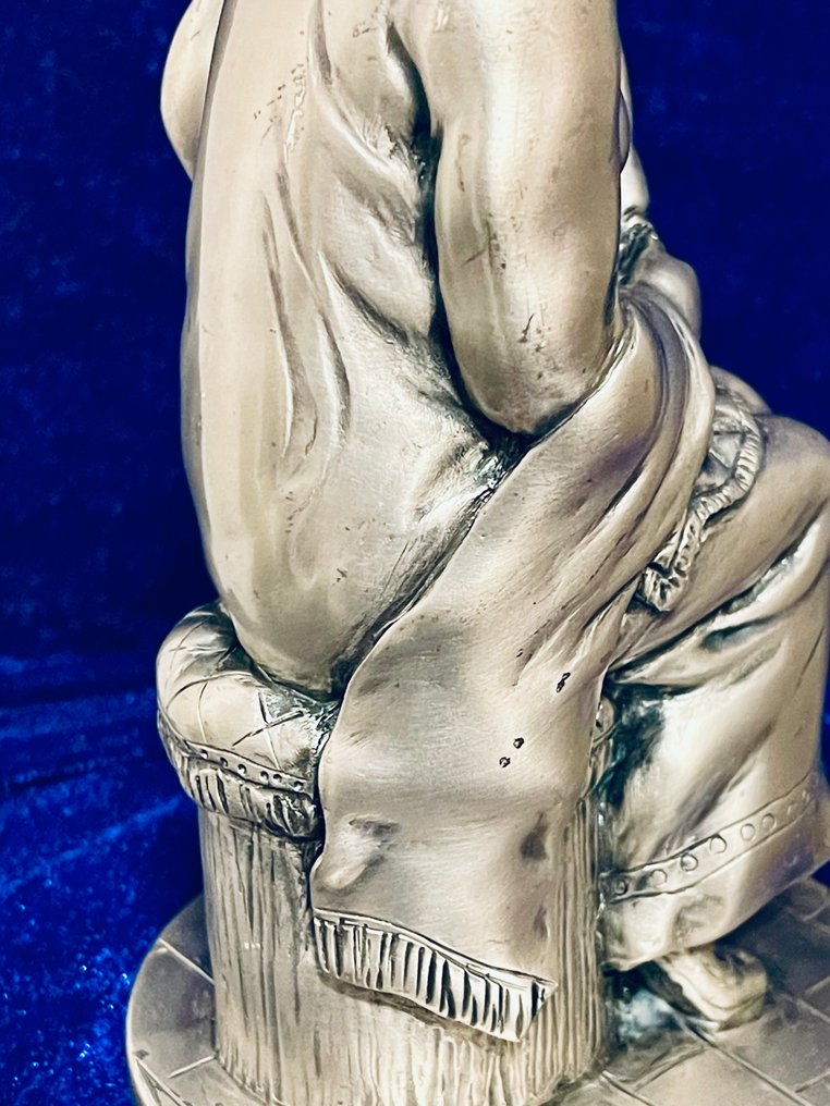 S. Barra - Statue, Eternal Maternal Embrace - 23 cm - Silverplated - 1960 #4.3