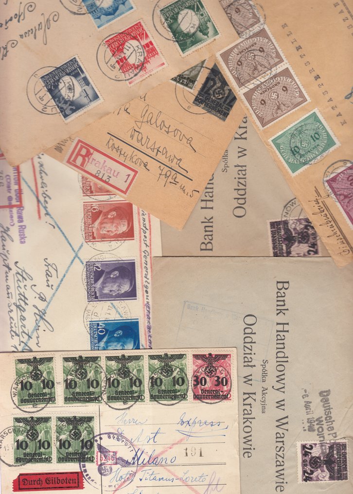 Governo geral 1939/1943 - 7 capas postais - Governamental Geral #1.0