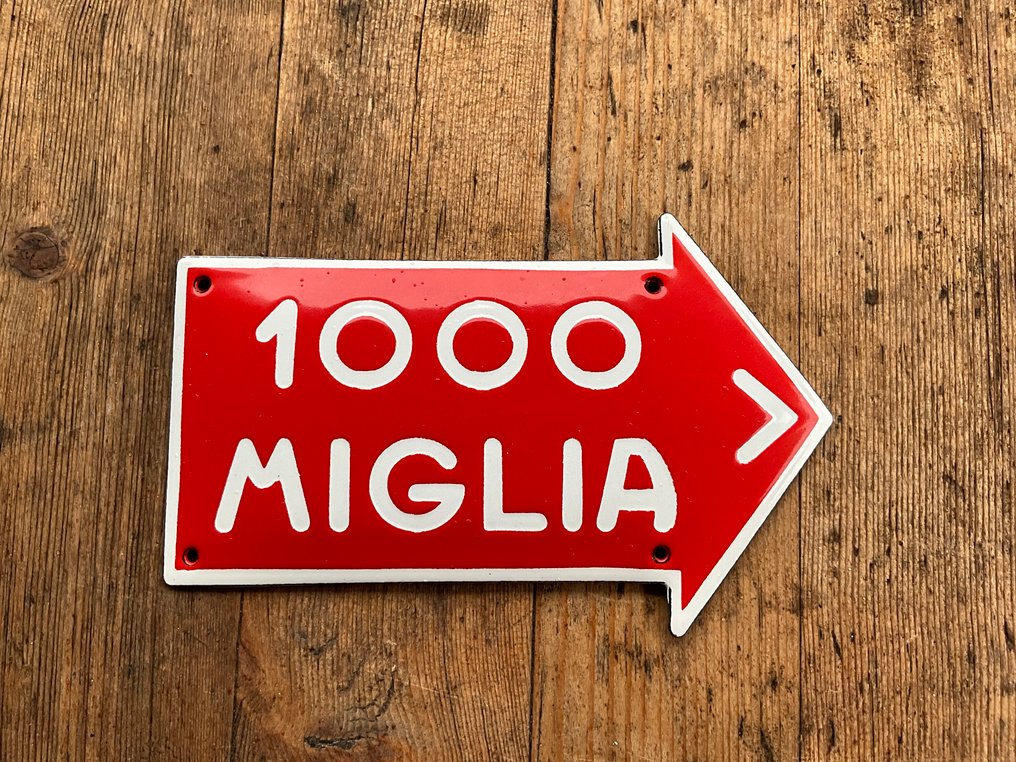 Mille Miglia - Vintage - Emaljfat - Emalj #4.3