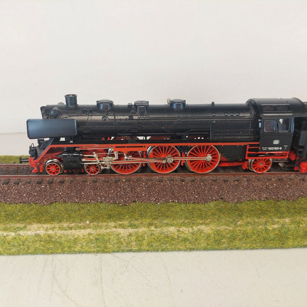 Märklin H0 - 3085 - Ατμομηχανή με όχημα μεταφοράς (1) - BR 003 160-9 - DB #4.3