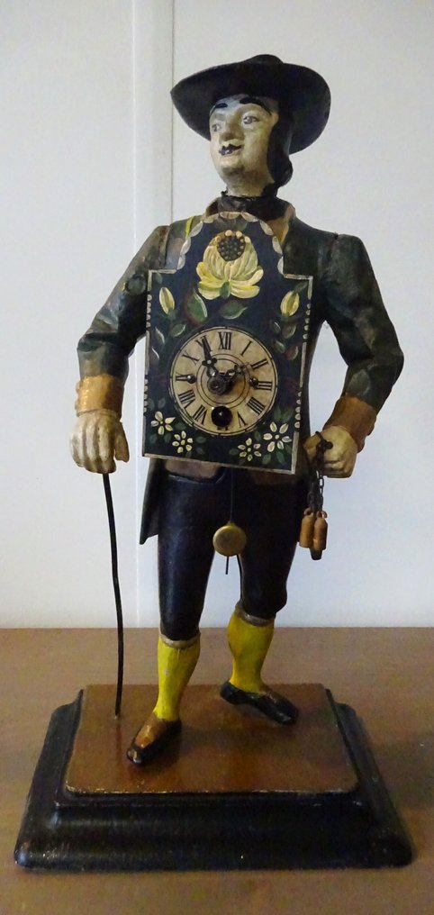 Klockförsäljare - bordsklocka - JVE - Metall, Plåt, Mässing - 1950-1960 #2.1