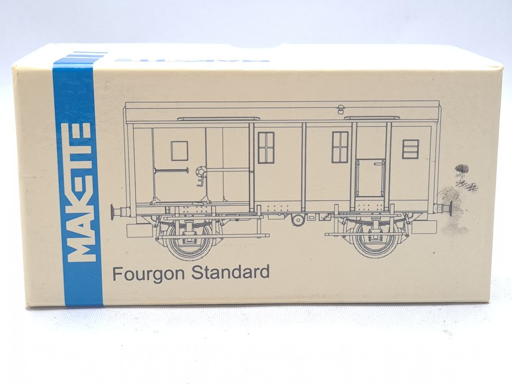 Makette H0 - 4351 - Model train freight carriage (1) - Type D van - SNCF #1.0